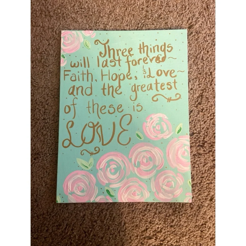 Faith, Hope, and Love Canvas and Wall Decor